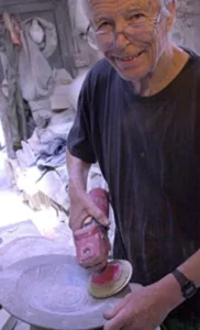 Toney Viney at work at Sandy Hill Arts