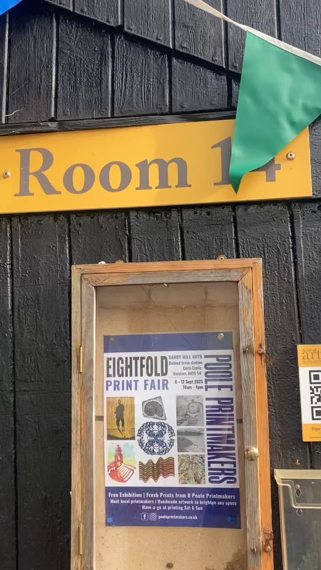 Our first exhibition of September starts tomorrow. The Poole Printmakers are bringing their print fair ‘Eightfold’ to Room 14 from 10am- 4pm 6-12th September, with free print workshops on 6th at 11am and 12pm and on 7th at 1pm and 2pm. No booking required. All are warmly welcome to attend their Private View tomorrow between 4 and 6pm. #corfecastle #printmaking