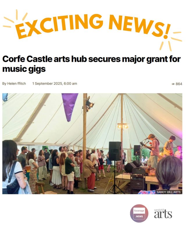 You may have seen that we have had some exciting news recently ‼We are very pleased to have received further funding from the Arts Council England (@aceagrams ) allowing us to continue to bring you more fresh and diverse performances.Our chair, Melissa says '“We are hugely grateful for this grant – it’s a game changer for us.To host unusual and experimental music performances that don’t always naturally bring in the crowds is hard and financially risky, so you need a grant to be able to do it.We can now continue to attract brilliant musical bands like the Soothsayers and the Ezra Collective – many from outside Purbeck who you would more likely expect to see in large cities, as well as providing a platform for hugely talented local musicians."We also want to thank all of our volunteers, resident artists and brilliant supportive community, who help to make Sandy Hill Arts special. And a thank you to Helen Ffitch @helenswanagenews for her supportive Swanage News piece this week.Watch this space for more upcoming events over the next few months!#ace #artscouncilengland #grant #charity #artscharity #supportart #community